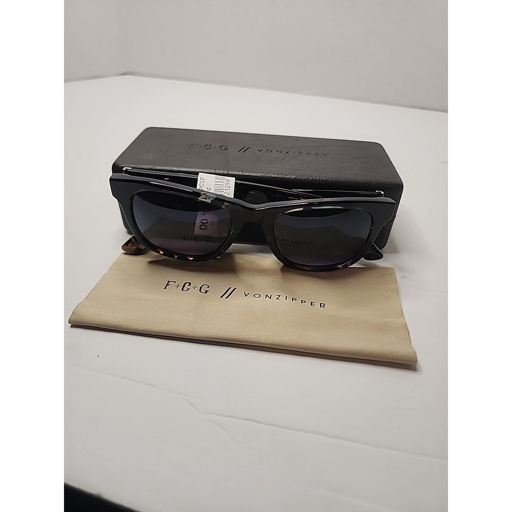Von Zipper Faraway Sunglasses FCG Fiesta Tortoise Grey Gradient Lens
